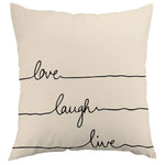 housse coussin polyester motif géométrique moderne beige noir lit salon voiture