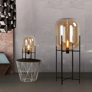 lampe led table sol industrielle moderne épuré translucide filaments apparents