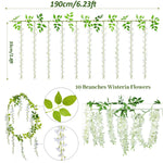 guirlande fleurs artificielles blanc vert intérieur mariage romantique décoration chambre coucher festive