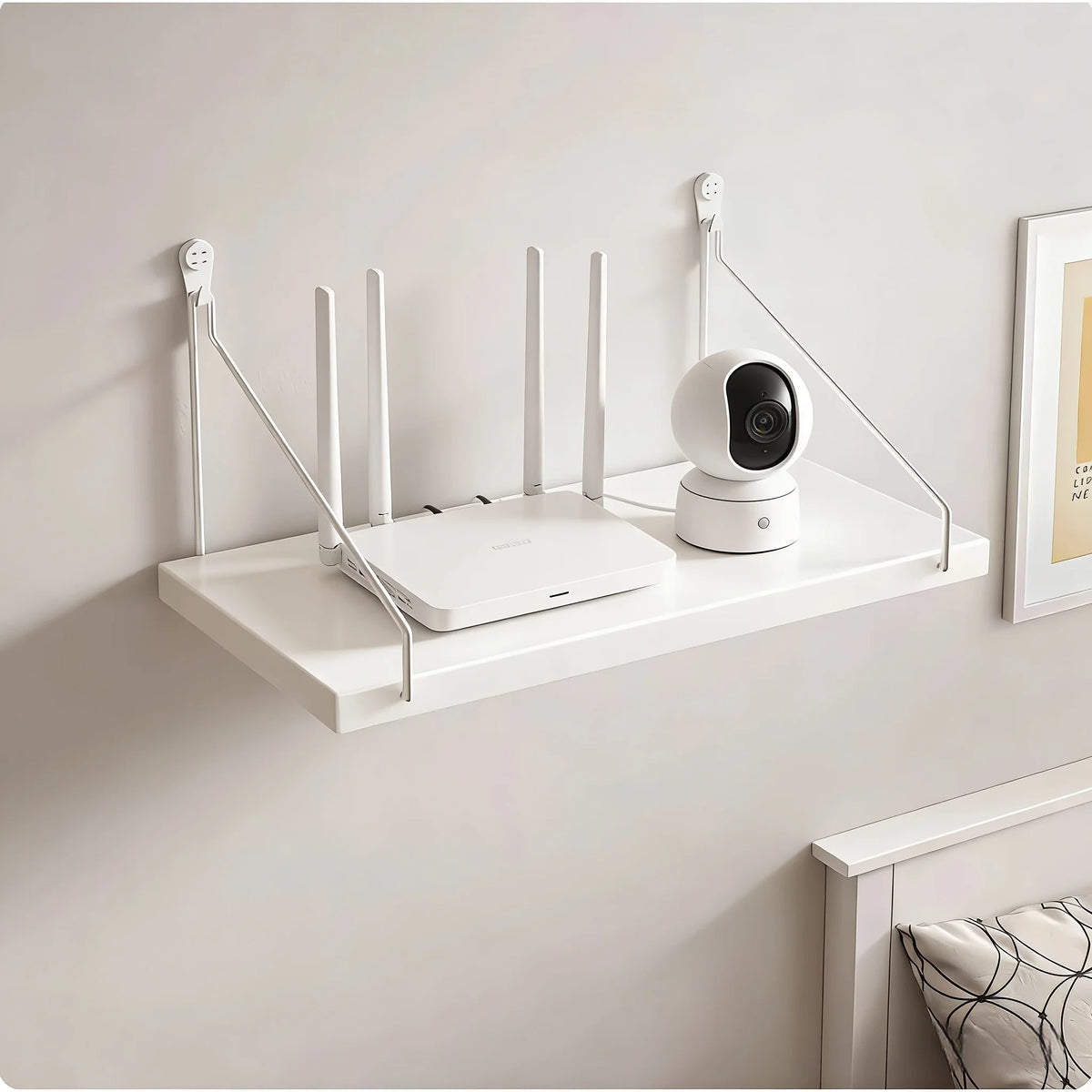 projecteur blanc moderne sans perçage clips support mural table hy300 l018 hy320
