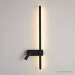 lampe murale moderne appliques led noir blanc minimaliste fixée mur chambre salon entrée