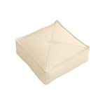 pouf carré moderne simili cuir beige orange vert mousse pe doux anti décubitus minimaliste