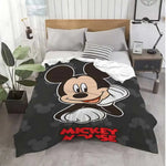couverture polaire mickey mouse motif pois moderne hiver rouge blanche noire chambre enfants douce