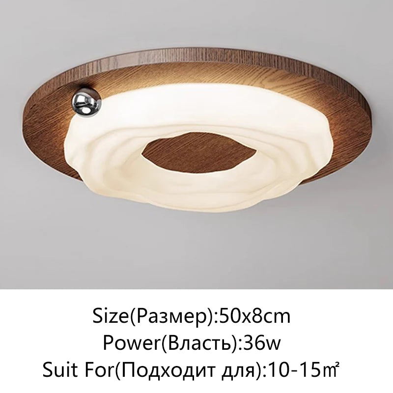 plafonnier led moderne noir blanc rond ondulé opacité éclairage surface tactile minimaliste chambre salon