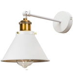 lampe murale industrielle moderne blanc doré fixée mur ampoule led étanche chambre salon