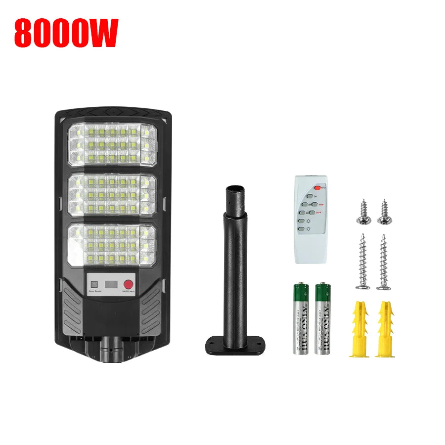 éclairage solaire led moderne détecteur mouvement télécommande batterie lithiumextérieur jardin