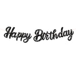 guirlande lettres multicolore happy birthday motifs cocktails nœuds fête enfant cursive suspendue brilles