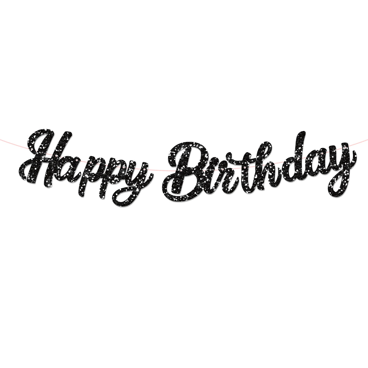 guirlande lettres multicolore happy birthday motifs cocktails nœuds fête enfant cursive suspendue brilles