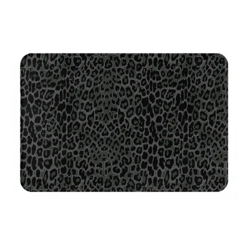 tapis moderne imprimé léopard noir gris durable imperméable mousse polyester 120x160cm