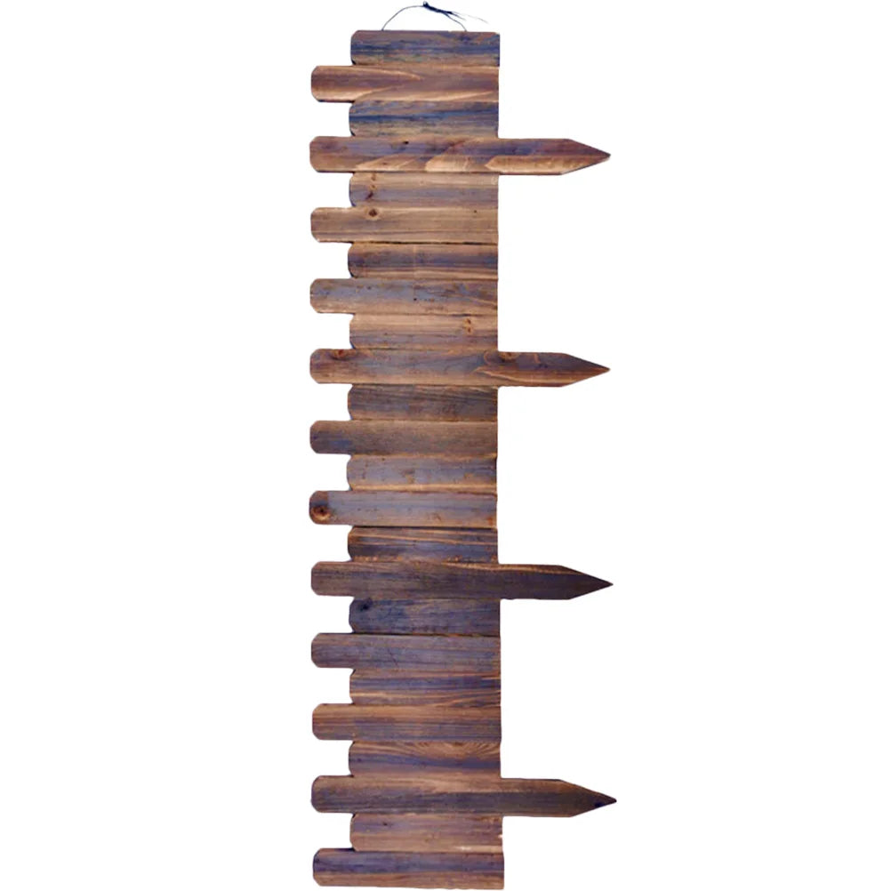 bordure jardin bois marron rustique vieilli pointes plantées sol suspension landscaping edging