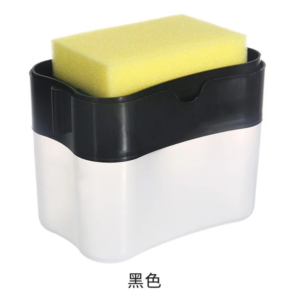 distributeur savon liquide mousse mains plastique gris vert jaune bleu transparent moderne adhésif éponge
