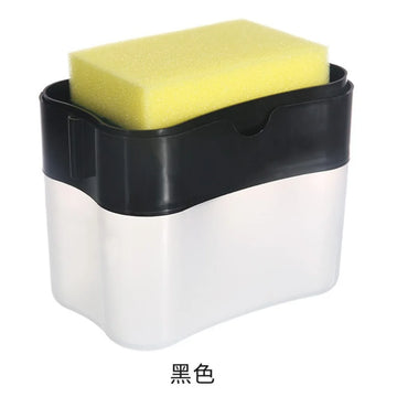 distributeur savon liquide mousse mains plastique gris vert jaune bleu transparent moderne adhésif éponge