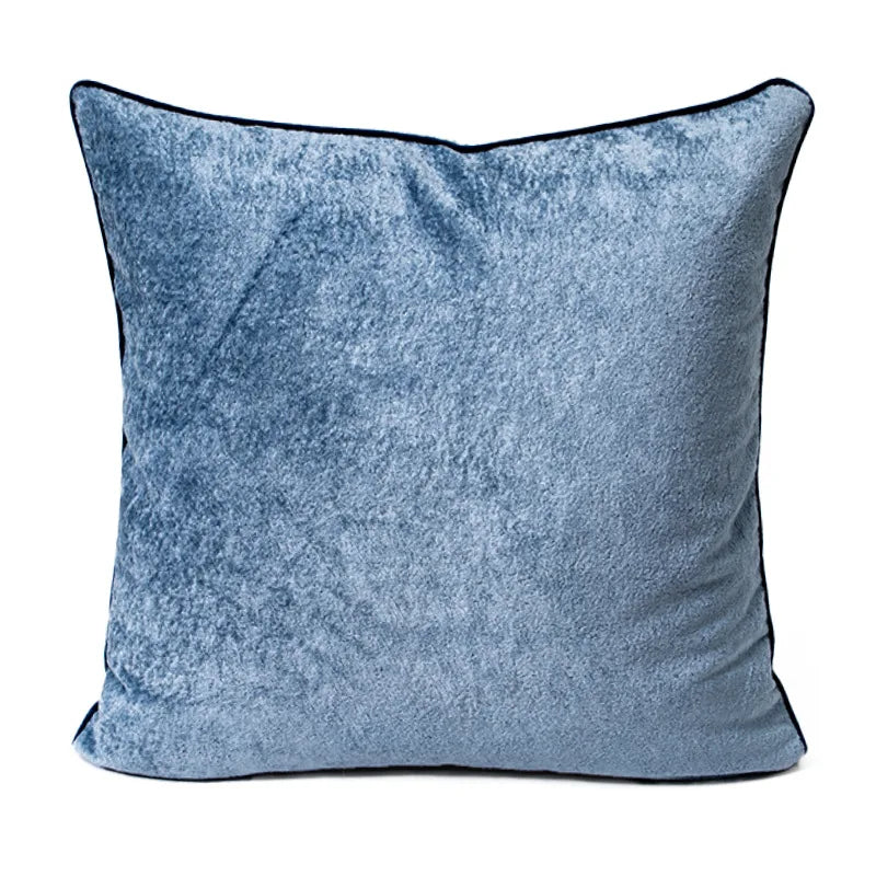 coussins carrés bleu blanc moderne motifs géométriques rayures adhésifs décoratifs maison voiture