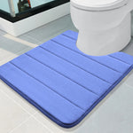 tapis bain noir antidérapant mousse mémoire forme salle bain moderne absorption haute qualité