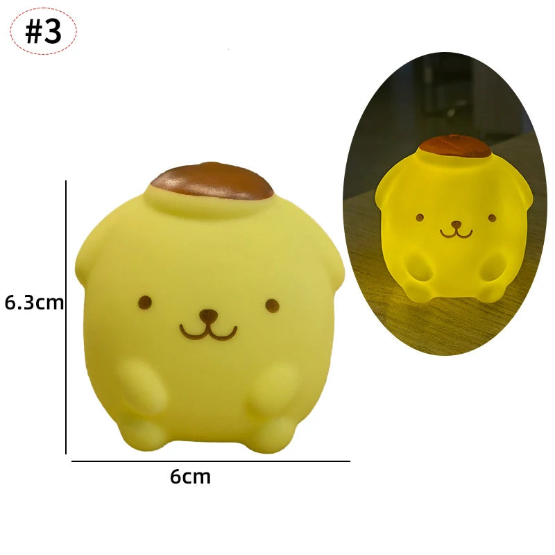 lampe table dessin animé hello kitty blanc rose cœur fraise verte bleue
