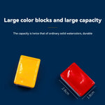 peintures aquarelle 12 16 24 36 couleurs bleu rouge jaune verte palette étudiante