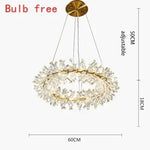 lustre suspension moderne cristal doré transparent luminaires salon luxe géométrique