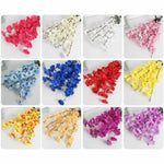 bouquet fleurs artificielles modernes 55cm rouge rose violet jaune blanc bleu anniversaire mariage décoration