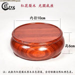 cendrier bois rouge brillant classique maison décorationateau thé vases plantes