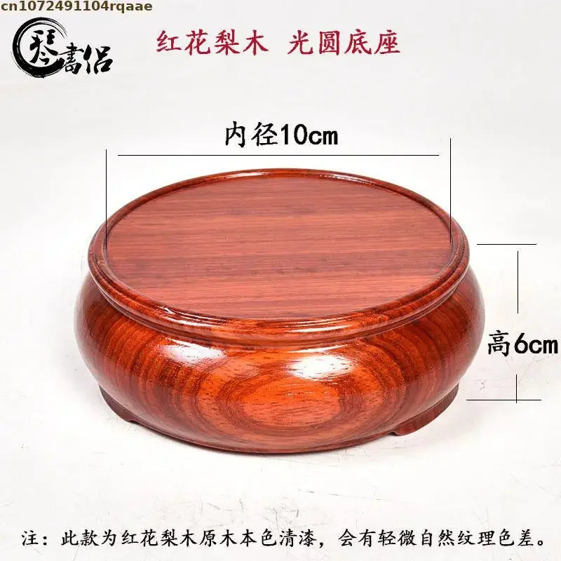 cendrier bois rouge brillant classique maison décorationateau thé vases plantes