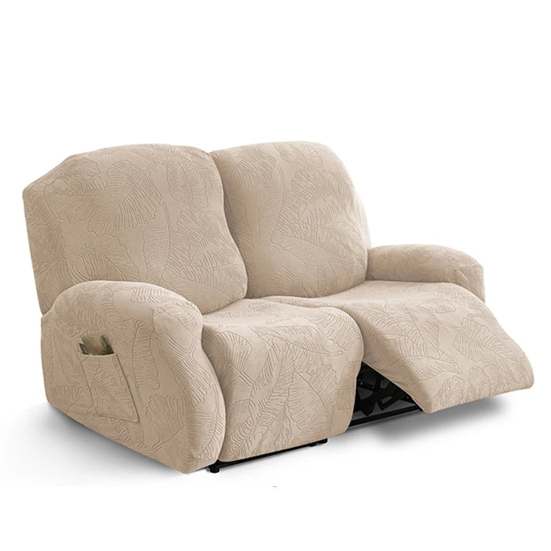 housses canapé gris imprimé végétal moderne pièces adhésifs polyester lavable printemps été