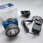 lampe torche bleu noir batterie 5200mAh chargeur ip68 clips moderne