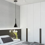 lampe suspendue moderne conique noir bleu blanc rose gris minimaliste câble E27