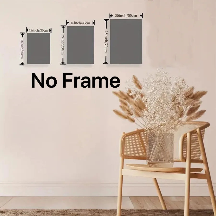 tableaux moderne naturels motifs floraux bananier fleurs vert clair blanc beige sans cadre