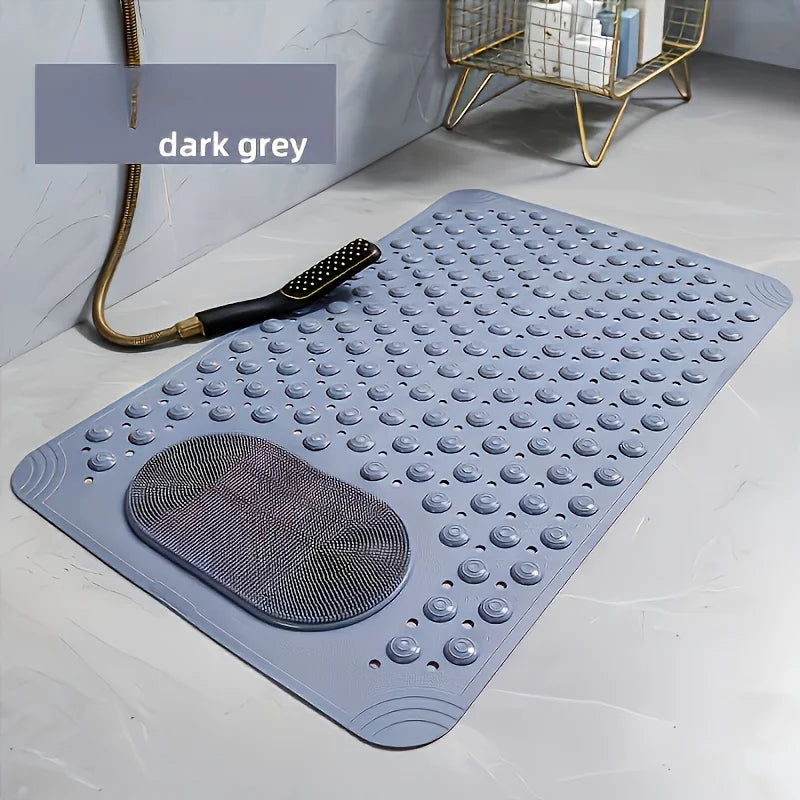 tapis bain antidérapant massage pieds texturé moderne opalescent
