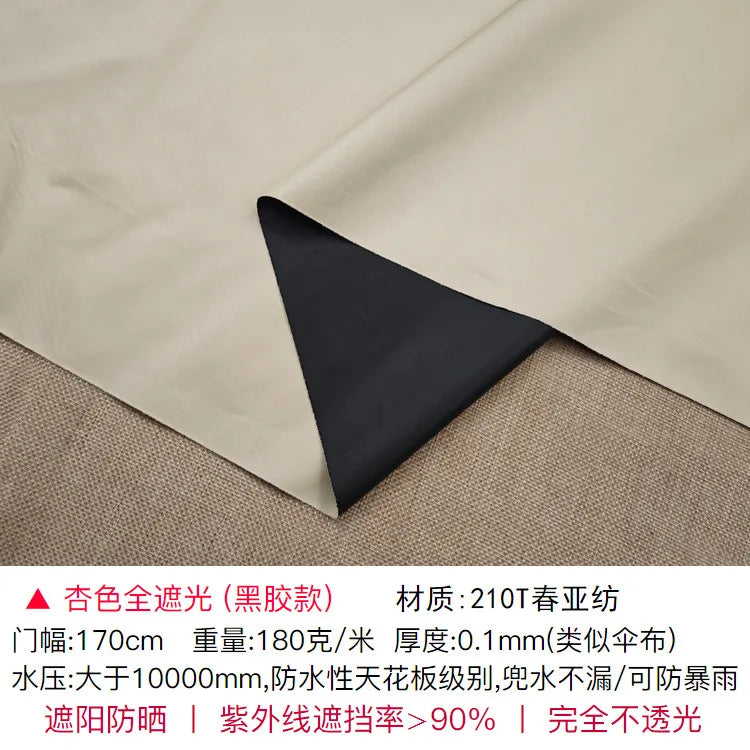 tissu polyester opaque gris métallisé noir brillant moderne 170cm large élégant respirant bricolage