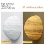 lampe murale 3d jupiter or moderne bande colorée led mur fixé chambre salon