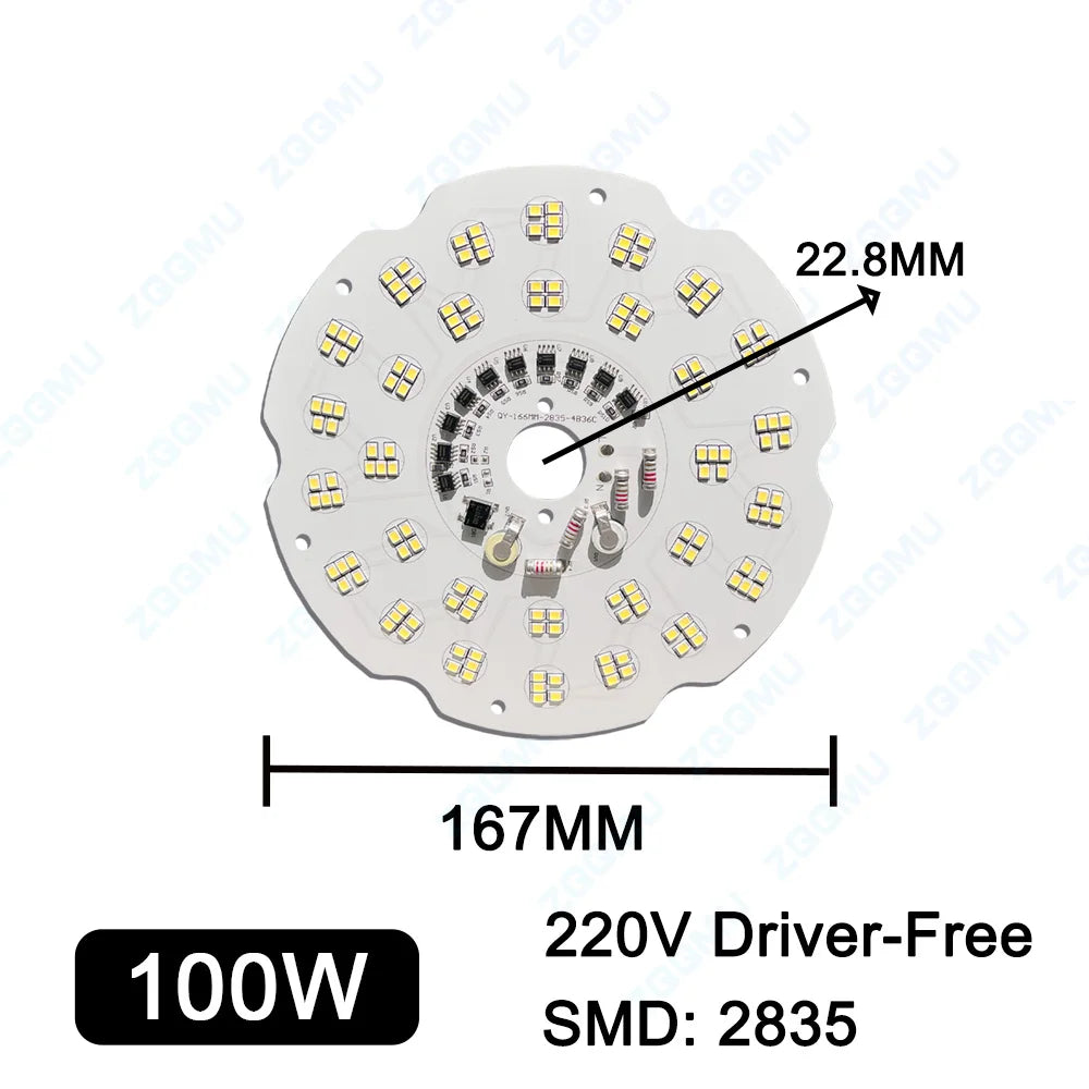 plaque led 200w 150w 100w blanc moderne aluminium driver free