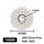 plaque led 200w 150w 100w blanc moderne aluminium driver free