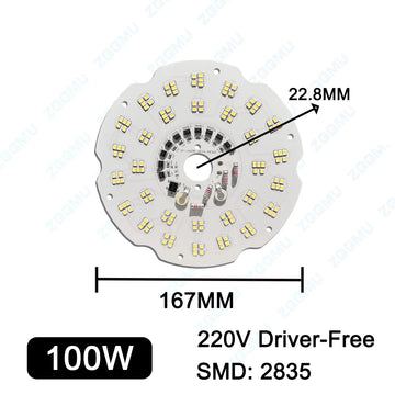 plaque led 200w 150w 100w blanc moderne aluminium driver free