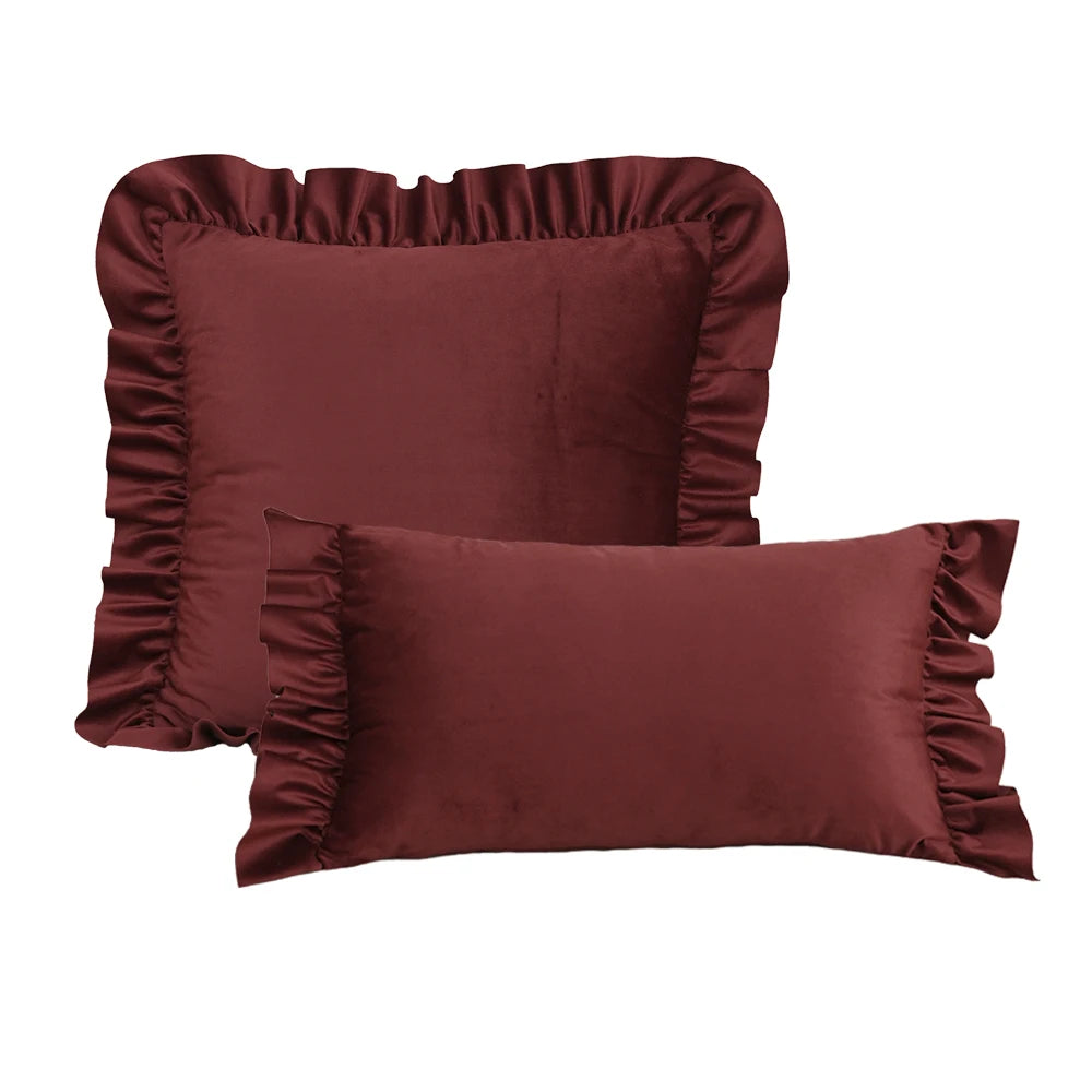 taies d'oreiller jacquard fleur roses rouges feuilles vertes vintage opacité fixation oreillettes maison lit