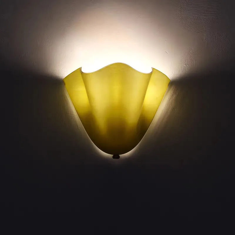 lampe murale décorative fleur blanc crème rouge vert olive led moderne chambre salon