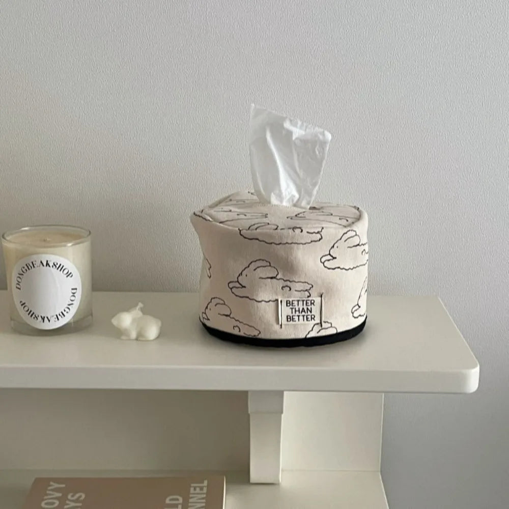 boîtes mouchoirs modernes blanc rose noir arcs nuages decoration maison kitchen accessories storage case