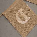 guirlande décorative mariage just married lettre relief texture jute rustique anniversaire noel festive