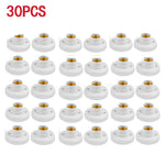socquettes vis e27 ampoules blanc modernes base lampes doubles fixations plafonnier lumière or supports