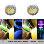 lampe torche uv 365nm jade identification argentée moderne boutons métalliques rechargeable type