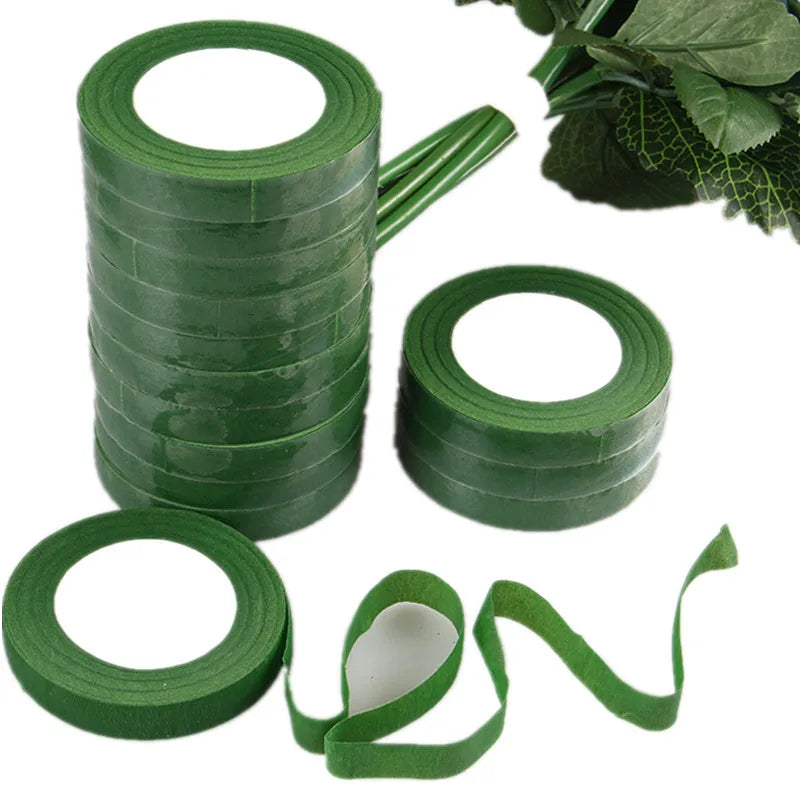 ruban adhésif vert uni mariage anniversaire décoration événement cadeau artisanal fleuri nylon 30mètres