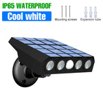 lampe murale solaire led noir panneaux solaires bleus lentilles transparentes moderne ip65