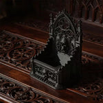 statues gothiques crânes fenêtres arcades victorien décoratif noir impression 3D