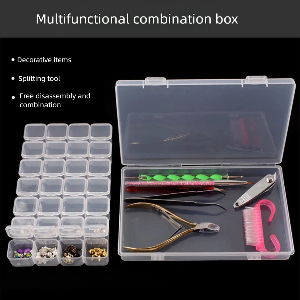 boîtes rangement transparentes modernes compartiments ajustables outils bijoux accessoires organisation pratique clips fermeture