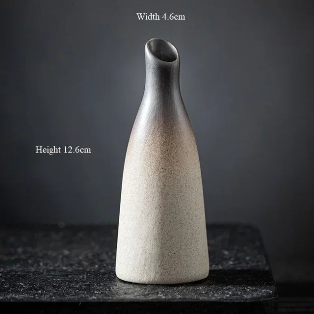 vases céramique gris moderne minimaliste décoration intérieure salon table haute température