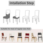 housses chaise gris uni adhésives modernes banquet mariage 4pc 8pc