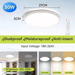 lampe led blanc moderne plaque montage inclusion télécommande trois couleurs changeantes