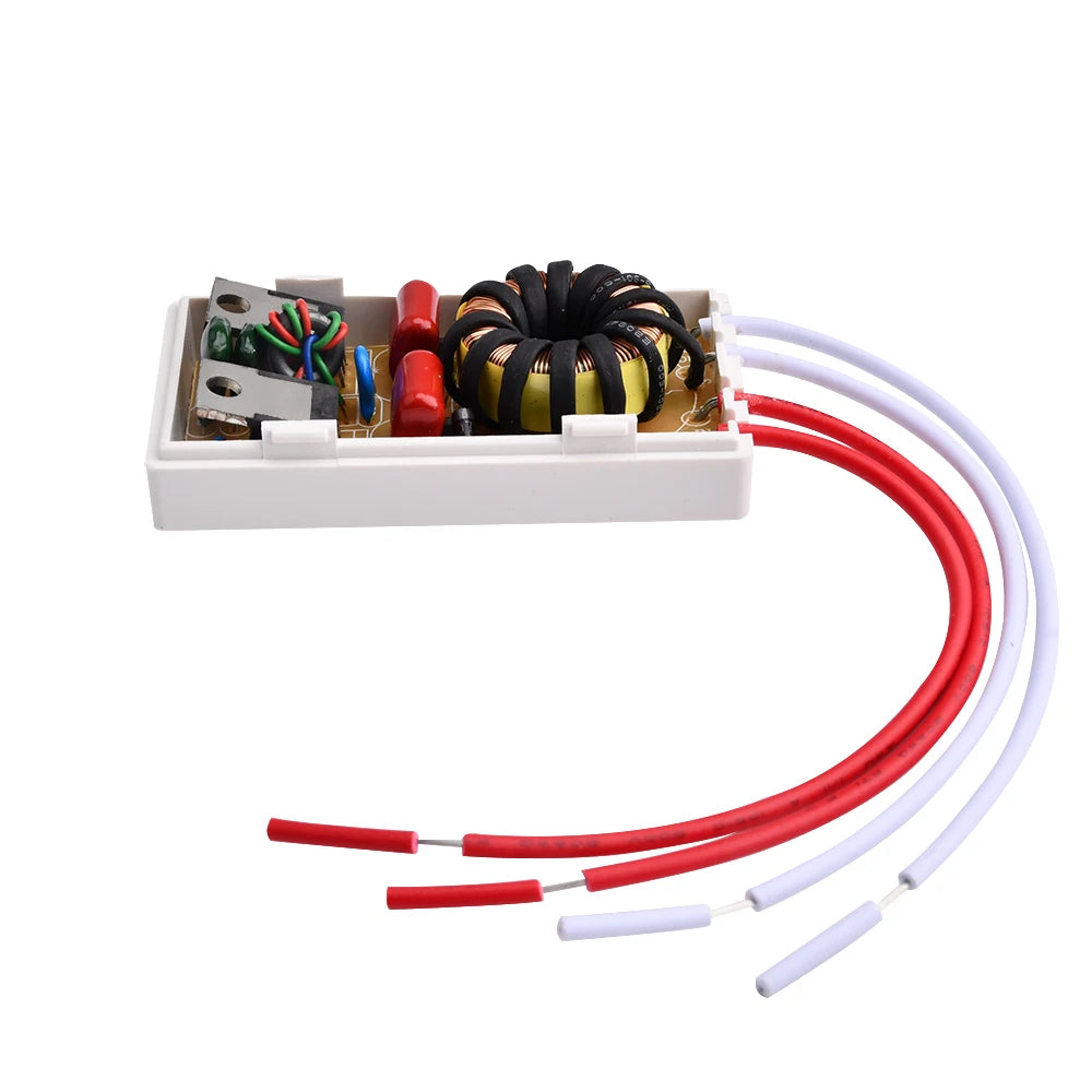 transformateur électrique blanc industriel 12v 220v 20w 60w câbles bobines condensateurs