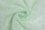 tissu polyester tulle guipure dentelle coeurs blancs transparent robe mariage délicate romantique 150cm rouge
