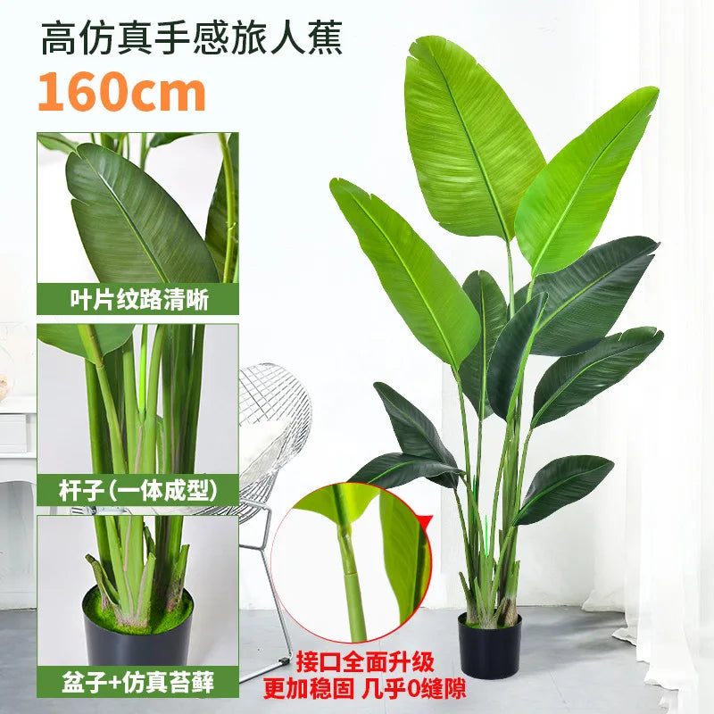 plantes artificielles feuilles palmier vertes modernes décoration extérieure pot grande taille